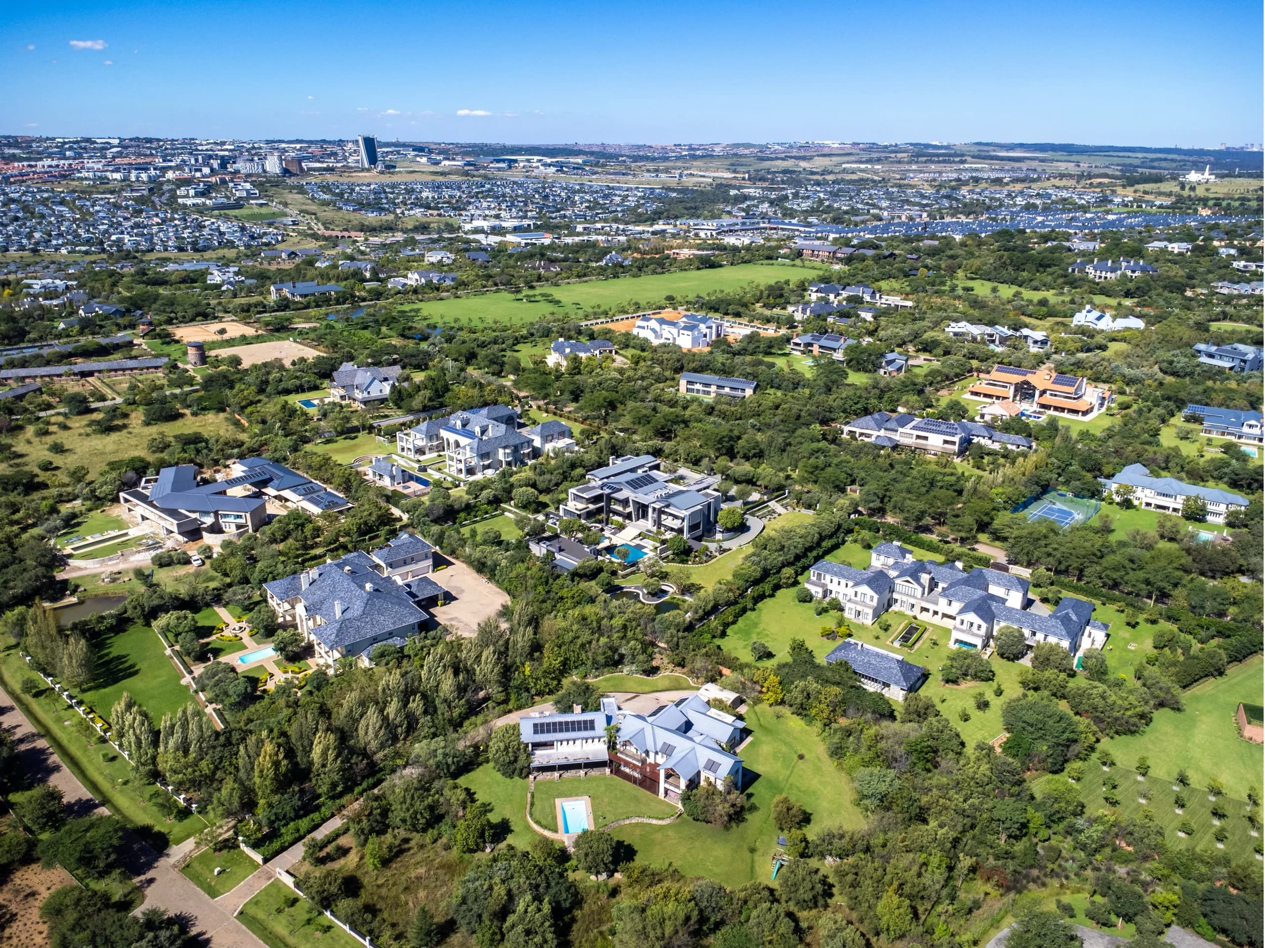 Equestrian and residential estates in Waterfall City