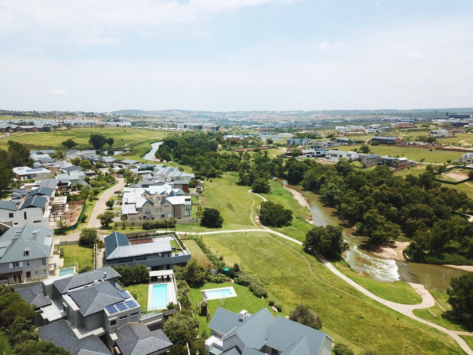 Residential estates in Waterfall City