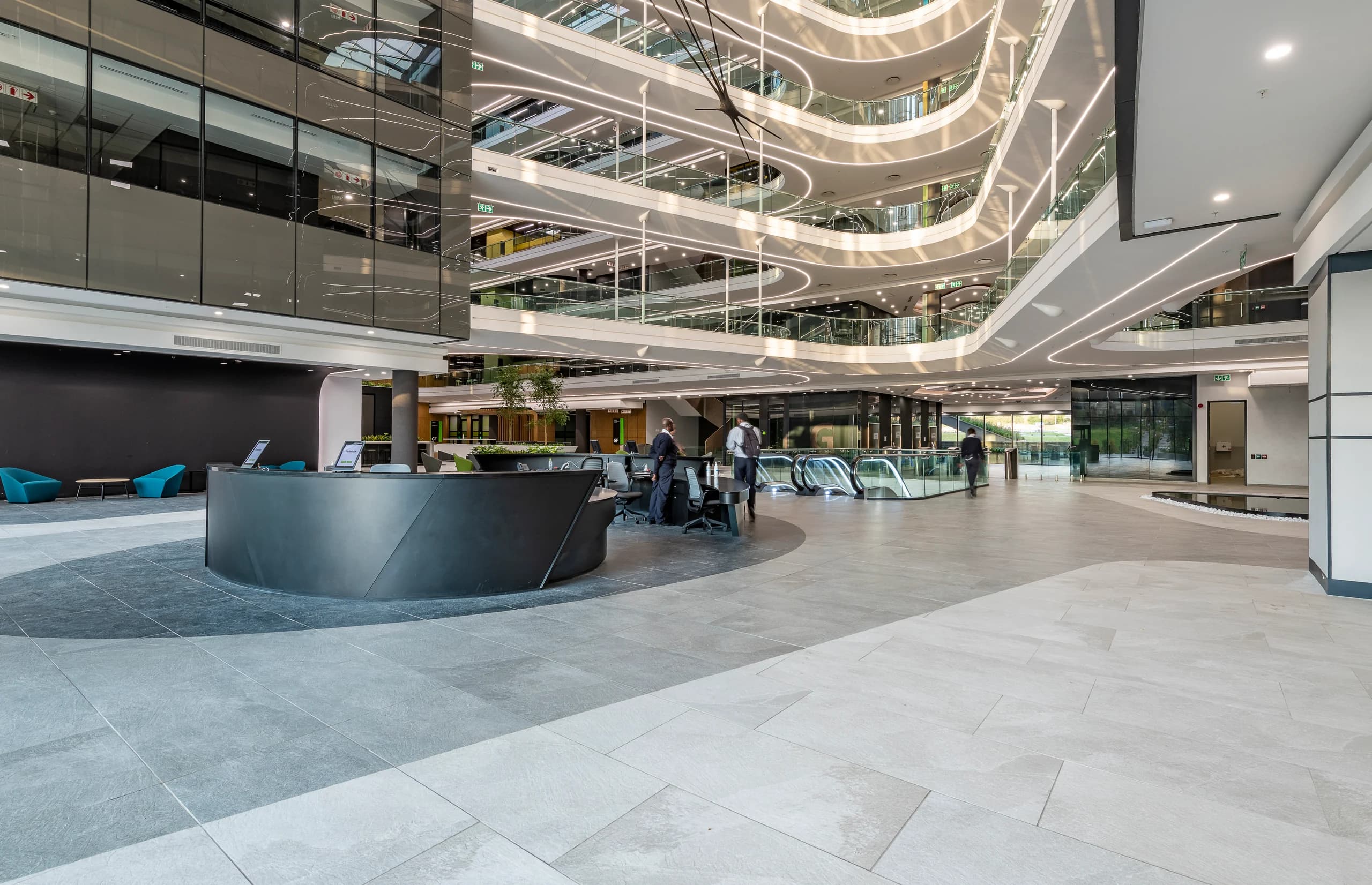 Deloitte workplace interior in Waterfall City