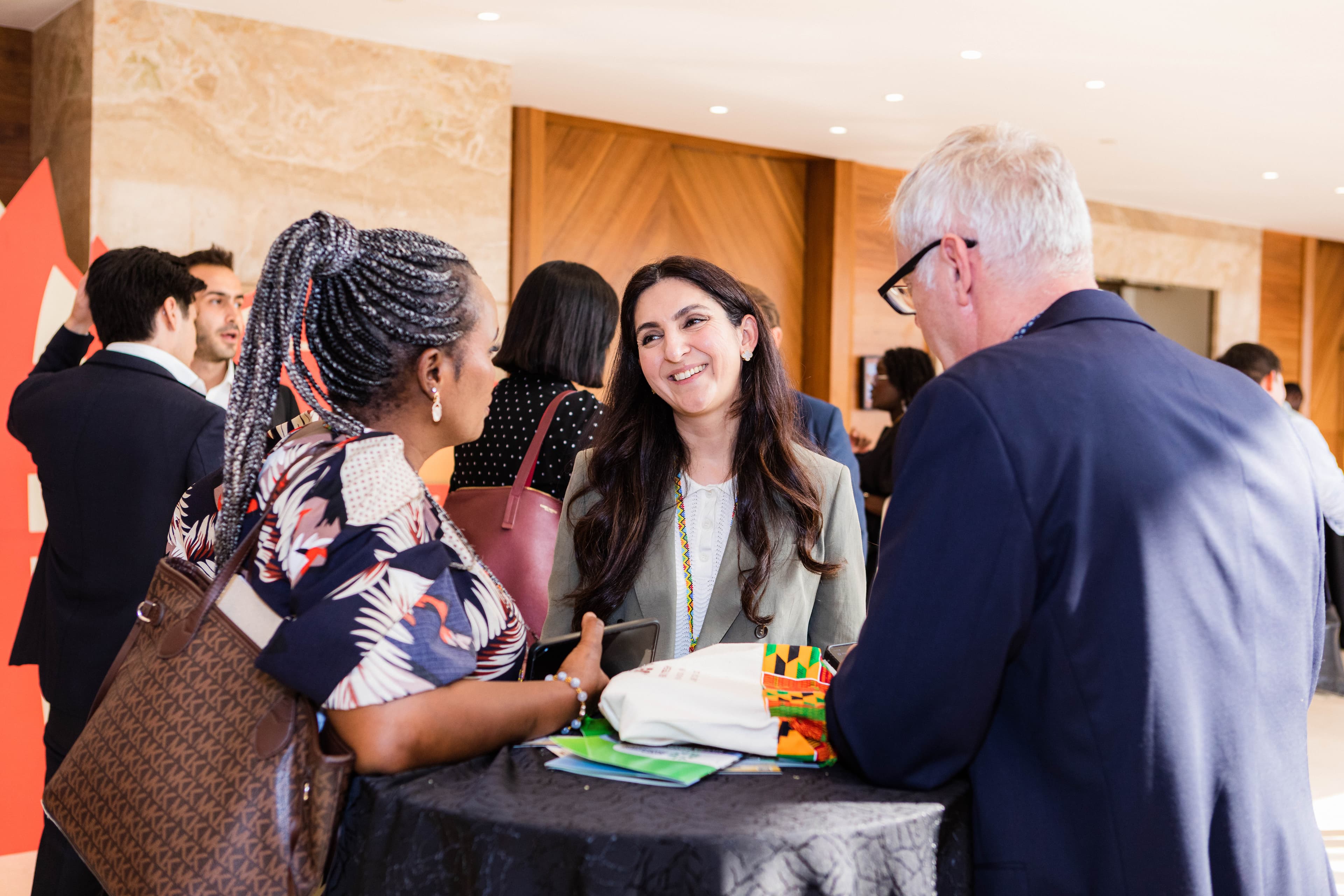Delegates in conversation at the New Cities Summit 2025